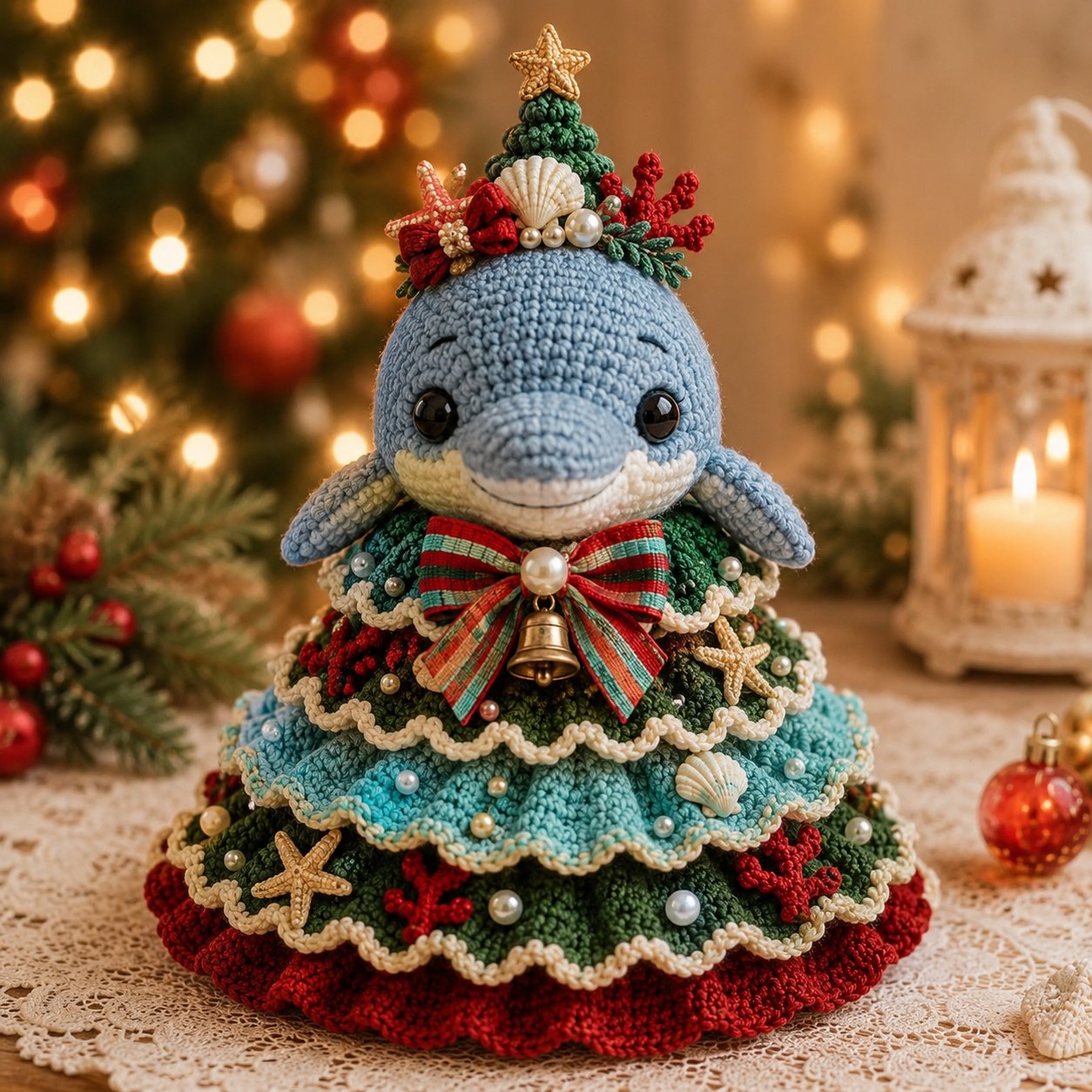 ⏳ Last Day 49% OFF – 🌊 Beginner-Friendly DIY Layered Ocean Christmas Yarn Art Kit Collection | Complete Kit with All Tools & Step-by-Step Guide Included 💕