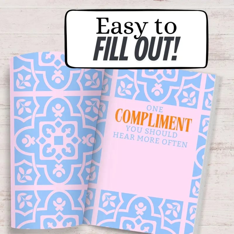 💞Just a Few Things I Love About You Mom – Fill-In Journal for Mother's Day & Birthday👨‍👧‍👦💟