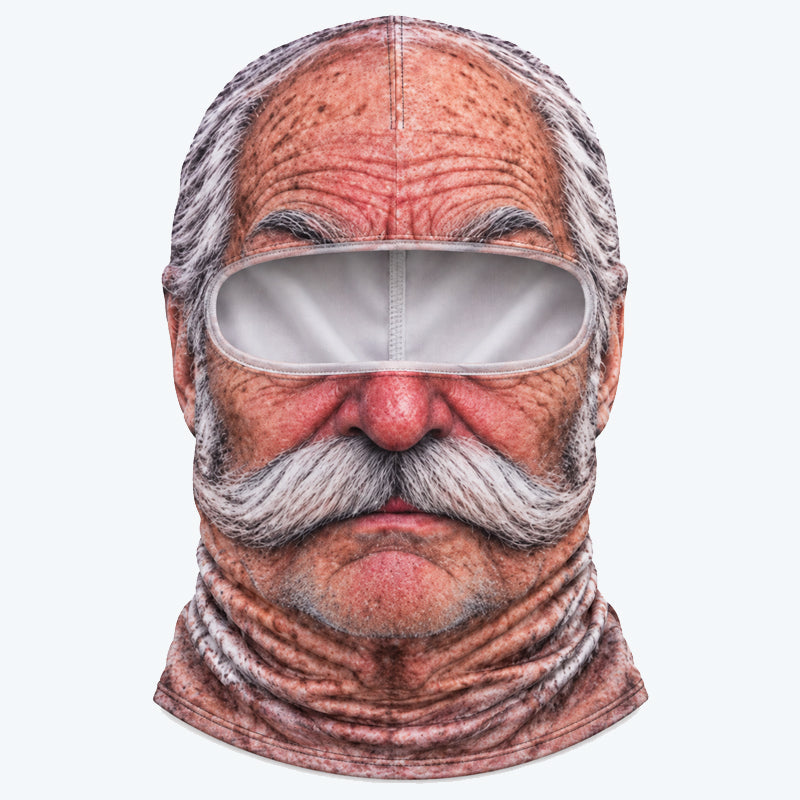 Funny Realistic Face Ski Mask – Hilarious Gear for Skiing, Riding & Outdoor Fun