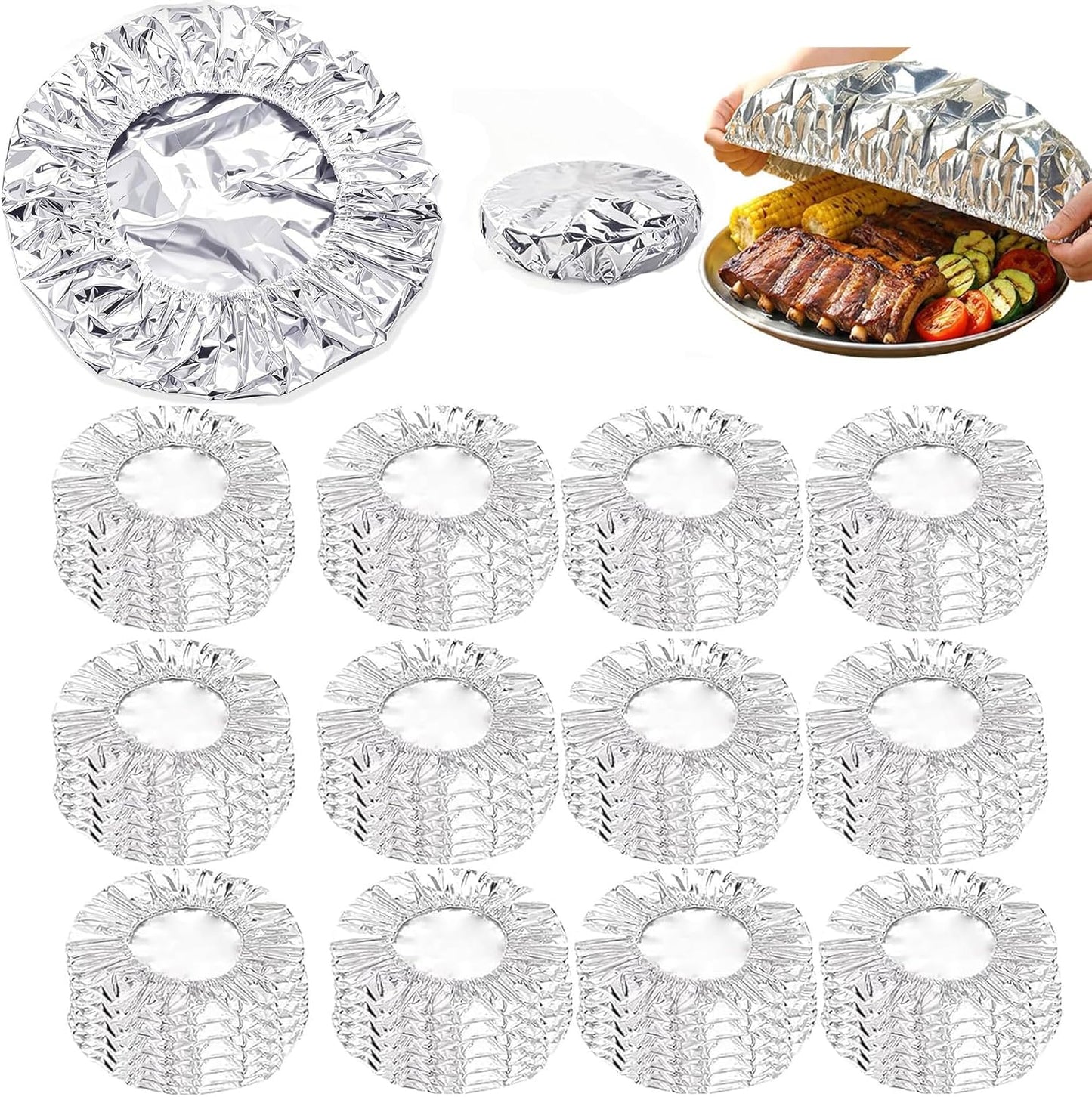 🔥Hot Sale Aluminum Foil Heat Shield Covers – No Plastic 🥘