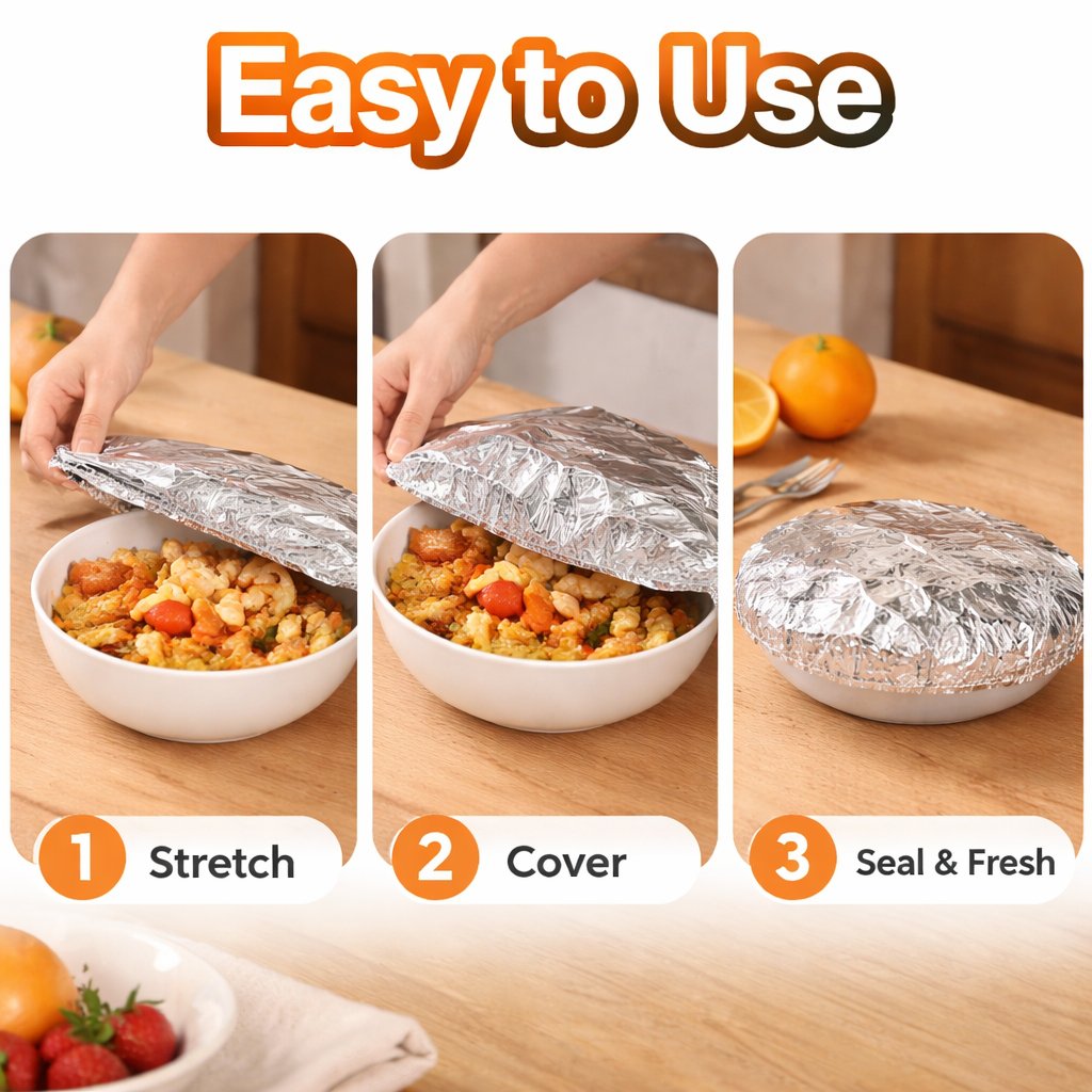 🔥Hot Sale Aluminum Foil Heat Shield Covers – No Plastic 🥘