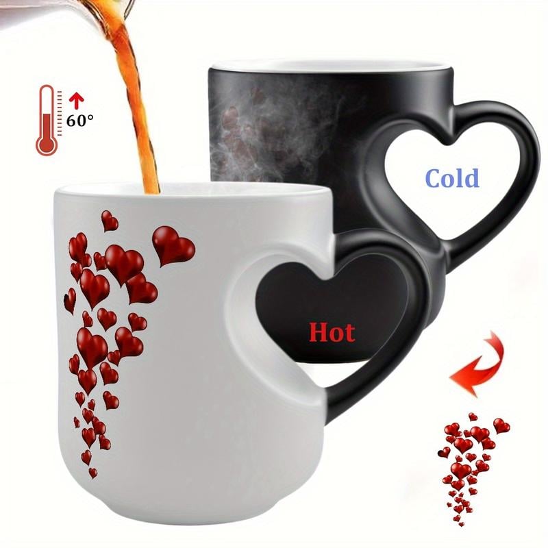 Heart-Shaped Color Changing Magic Ceramic Mug