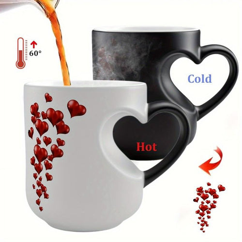 Heart-Shaped Color Changing Magic Ceramic Mug