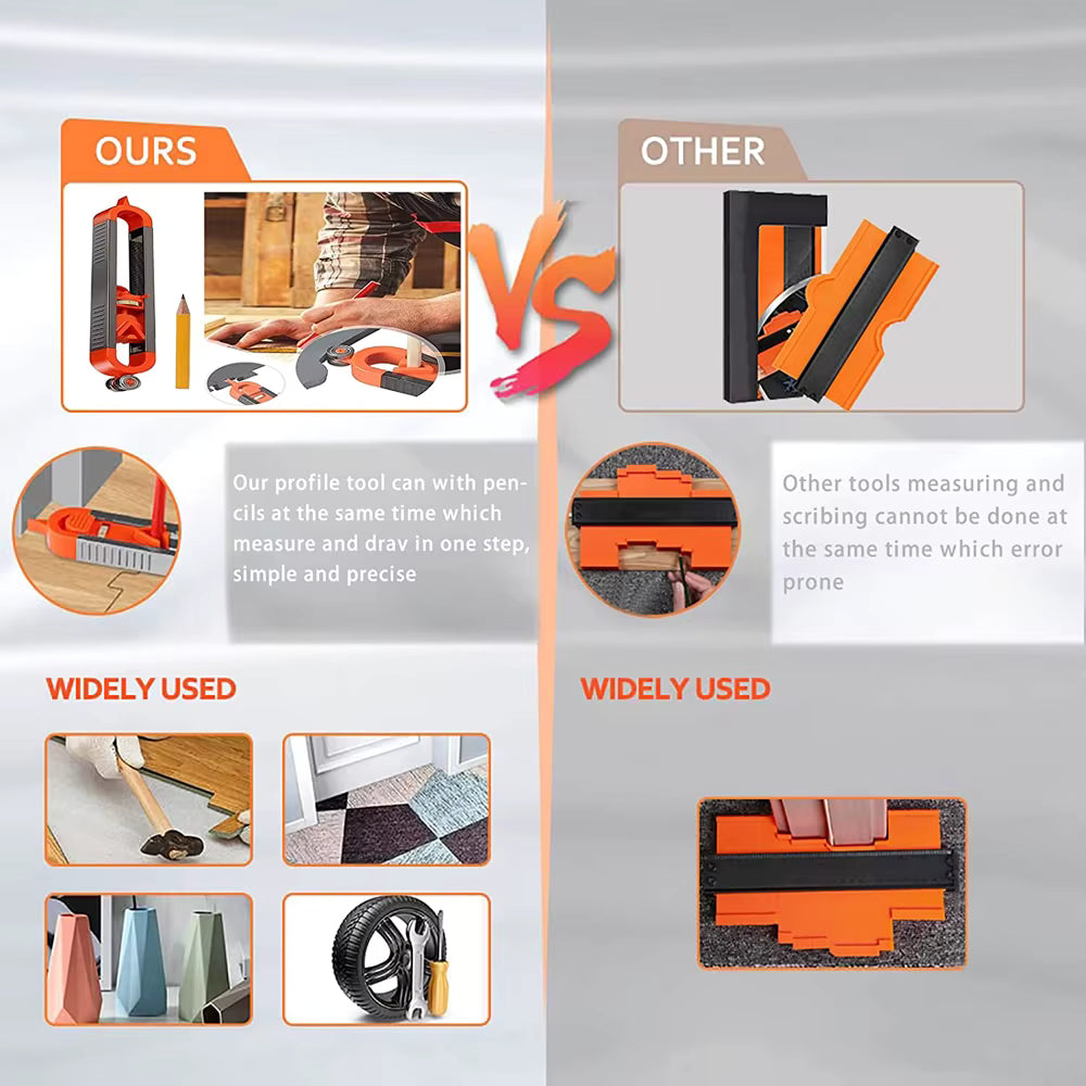 Contour Gauge Scribe Tool with Lock