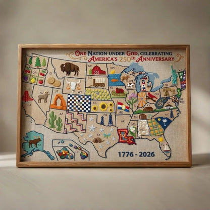🔥Last Day 49% OFF - USA Map Cross Stitch DIY Kit