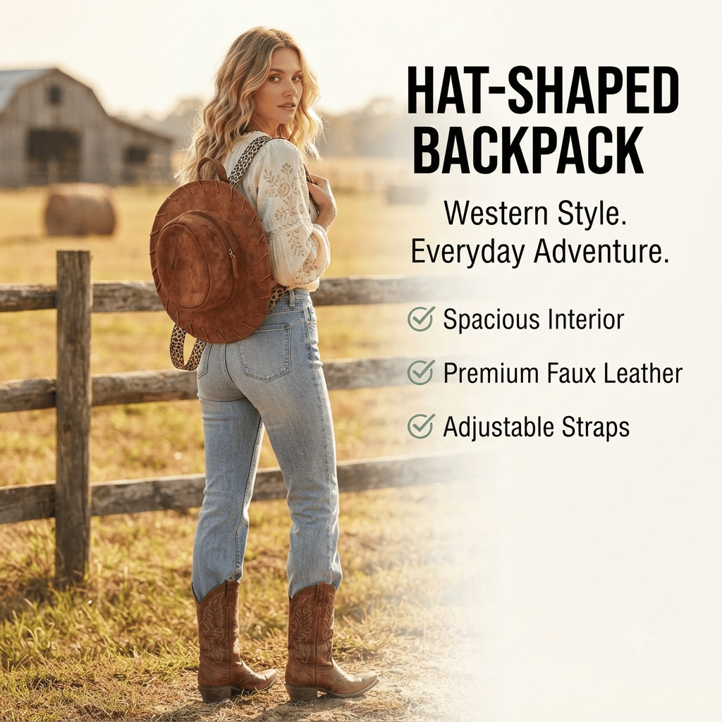 🔥Sale Price 49% OFF - 🤠🐎Cowgirl Hat Backpack
