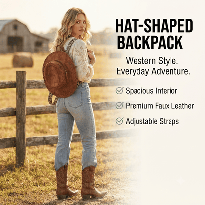 🔥Sale Price 49% OFF - 🤠🐎Cowgirl Hat Backpack