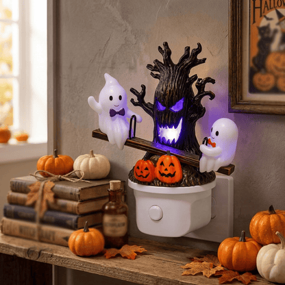 🎃👻Animated Seesaw Ghost Plug In LED Night Light