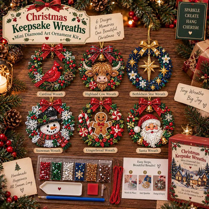 🔥LAST DAY 50% OFF - 🌲Christmas Keepsake Diamond Art Ornament Kit💎