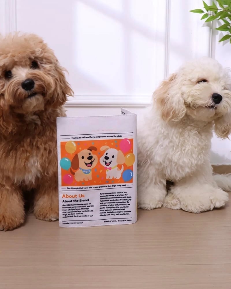 🔥Crinkle Newspaper Dog Toy for Boredom Relief, Interactive Chew Toy for Dogs