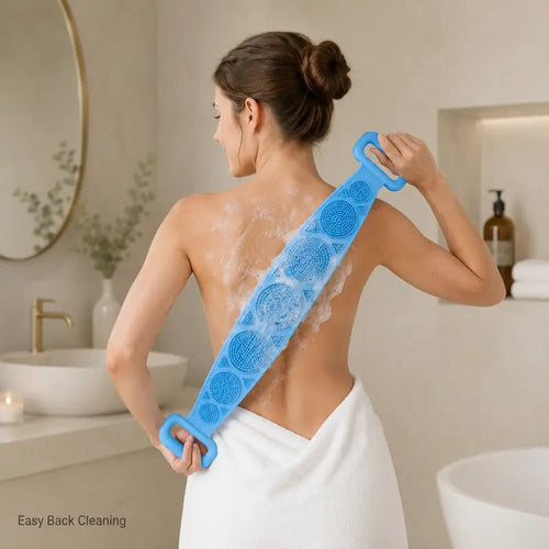 🔥HOT SALE 48% OFF🔥Long Silicone Shower Back Scrubber Exfoliating Bath Strap