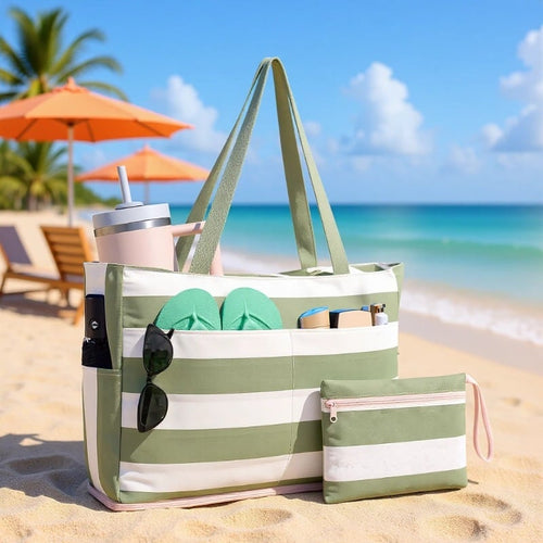 🏖️Your Beach BFF: Waterproof, Sandproof & 40oz Cup Ready.