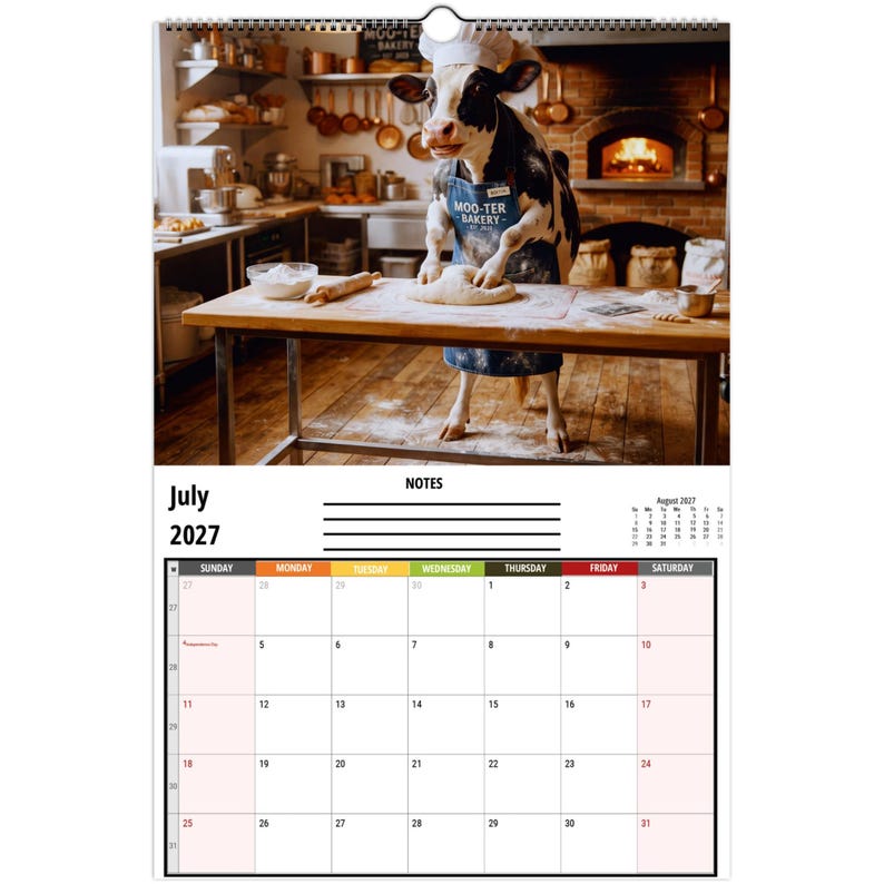 Funny Cows Wall Calendar 2027