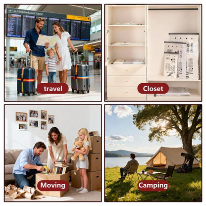 Cordless Travel Vacuum Storage Compression Bag Set