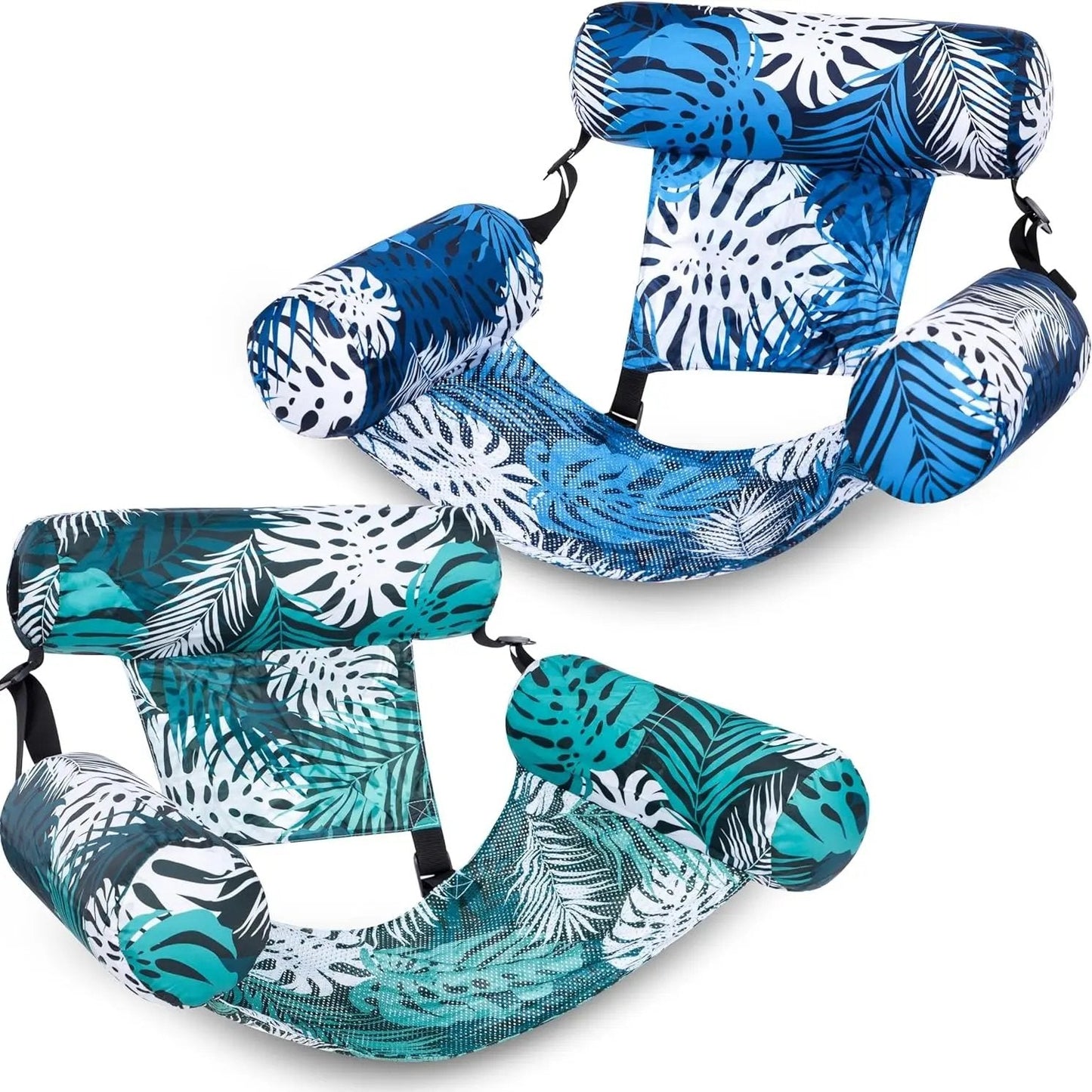 ⚡Hot Sales 49% OFF🔥Inflatable Pool Floats Adult, 2 Packs  Floating Lounge Chairs