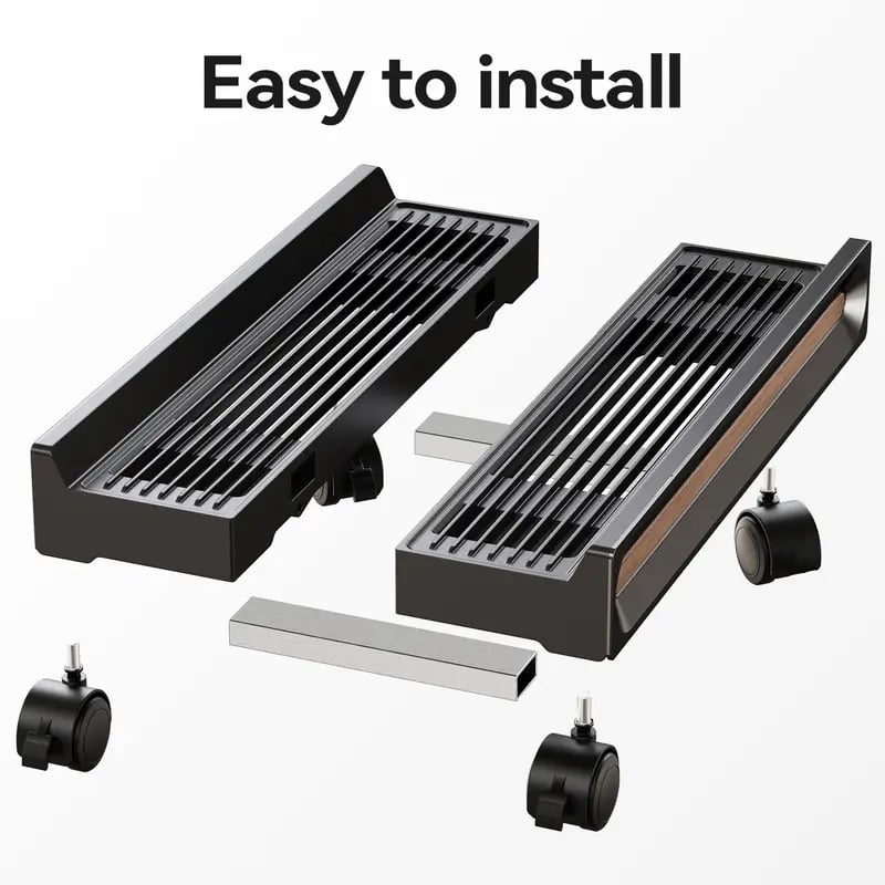 PC Mobile Stand with Wheels Adjustable