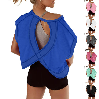 Hot Sale🔥Women's Asymmetrical Batwing Sleeve Tee – Summer Comfort with a Stylish Edge☀️