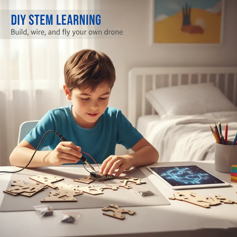 Kids DIY Wooden Drone Building Kit