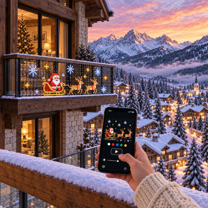🔥🎄 Smart LED Curtain Lights | App-Controlled Animated Christmas Wall Display ✨