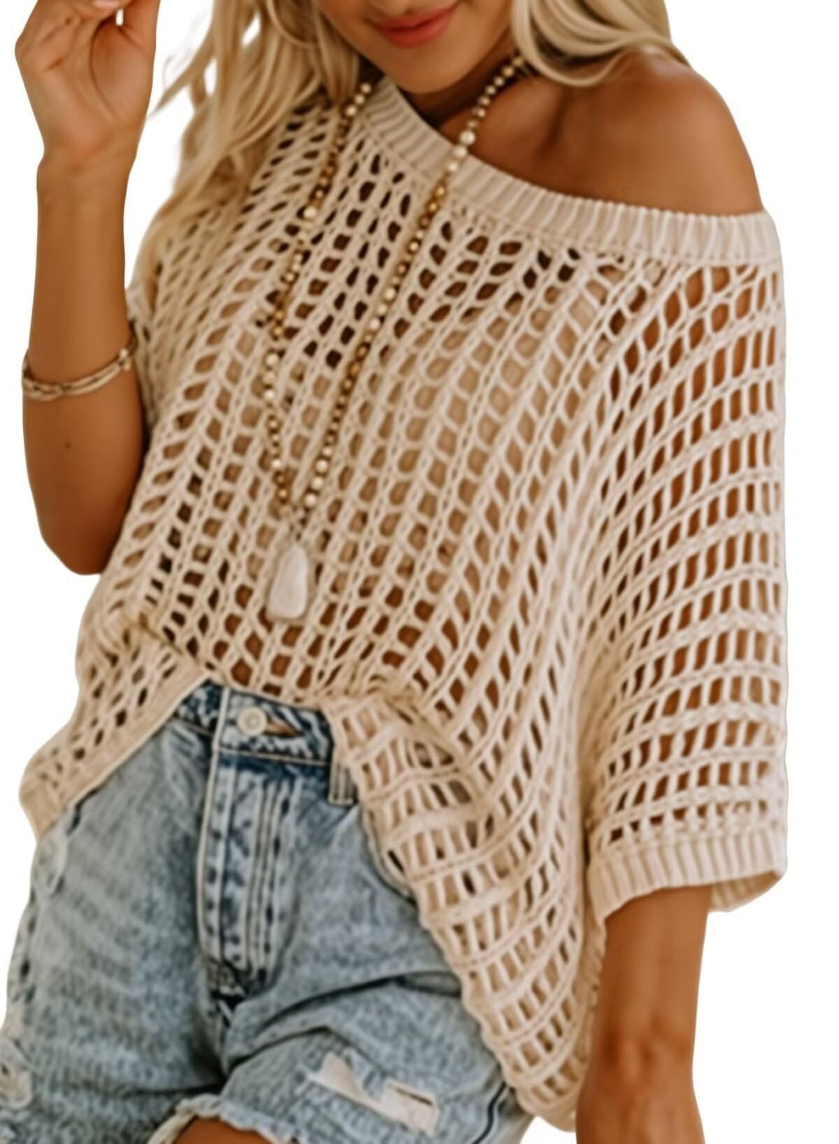 🎁2026 New Hot Sale- Womens Summer Pullover Shirts Beach Coverup