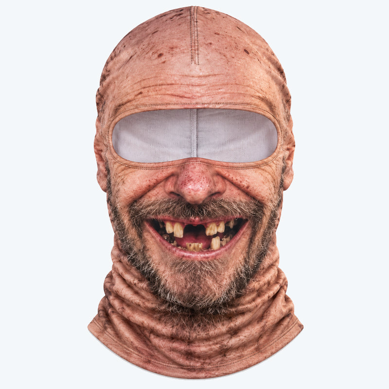 Funny Realistic Face Ski Mask – Hilarious Gear for Skiing, Riding & Outdoor Fun