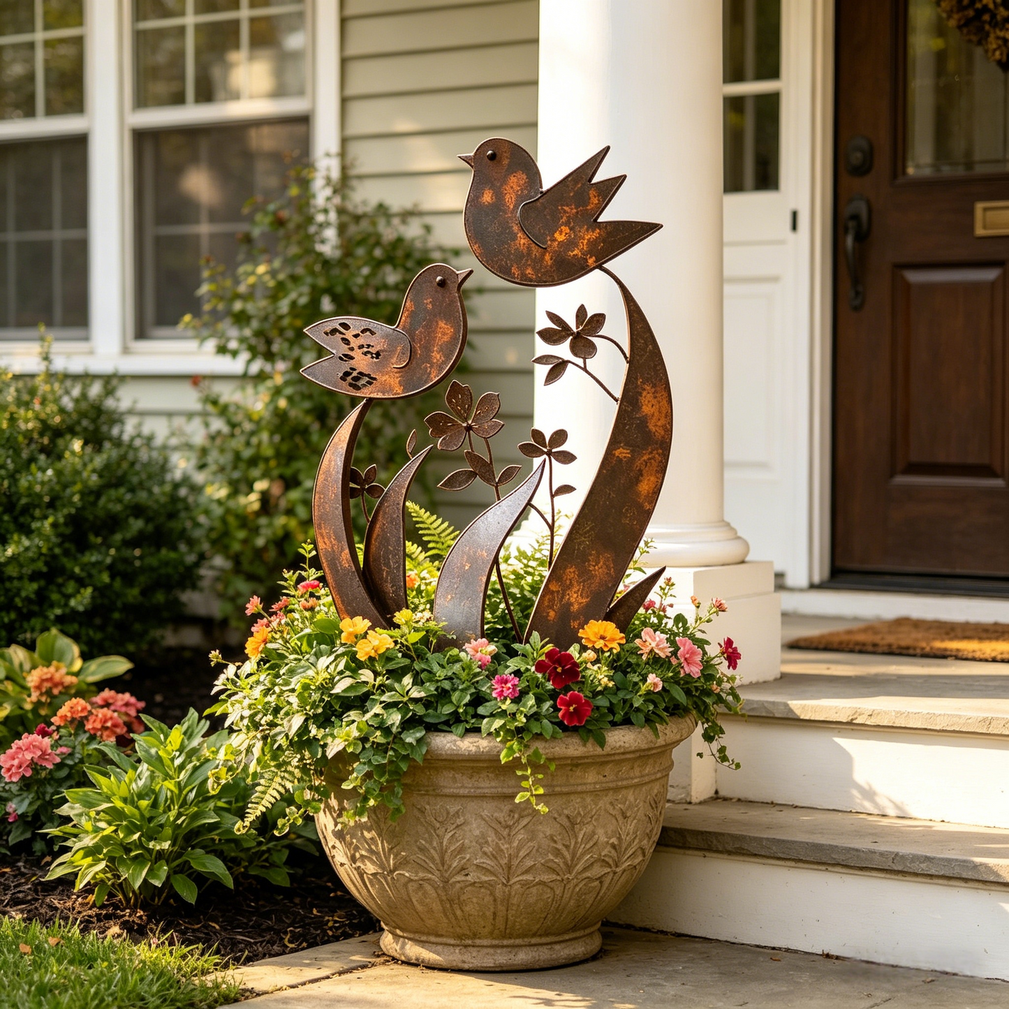 🦋🦋2026 Mother's Day Gifts 49% Off--💖🎁Bird & Wildflower Metal Garden Stake
