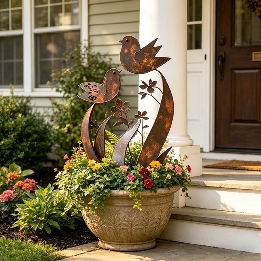 🦋🦋2026 Mother's Day Gifts 49% Off--💖🎁Bird & Wildflower Metal Garden Stake