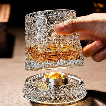 360° Rotating Whiskey Glass