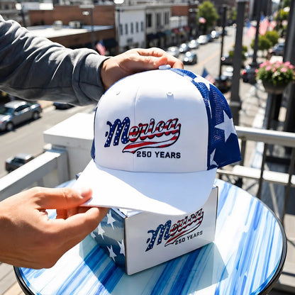 🔥49% OFF-🇺🇸 ’Merica 250 Years Mesh Back Trucker Hat