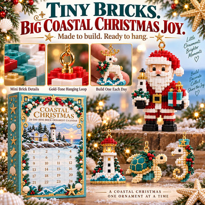 ✨ 🌊 Coastal Christmas 24-day Mini Acrylic Ornament Advent Calendar
