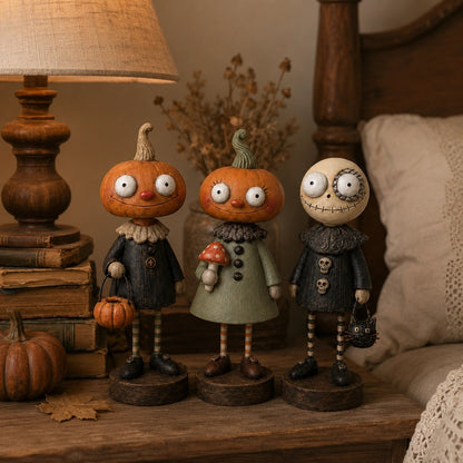 Primitive Pumpkin Friends – Vintage Halloween Figurines Collection