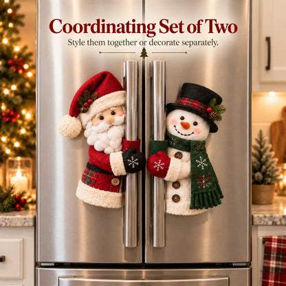 Christmas Santa & Snowman Handle Huggers – Set Of 2