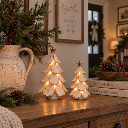 Vintage Lighted Christmas Tree Figurine