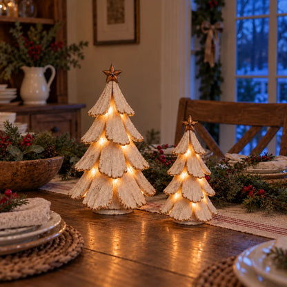 Vintage Lighted Christmas Tree Figurine