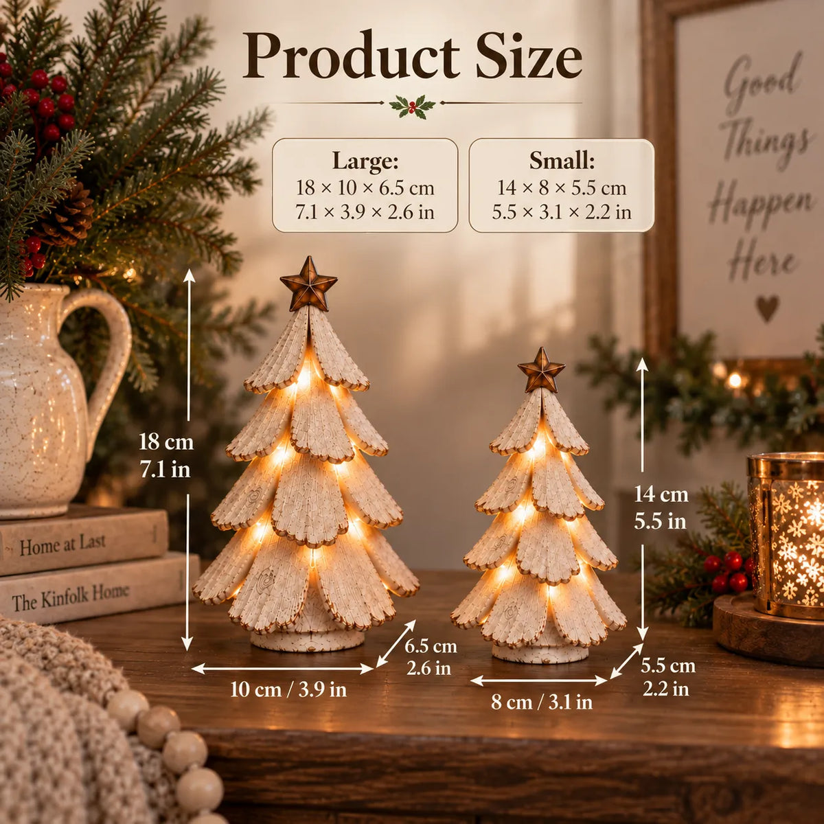 Vintage Lighted Christmas Tree Figurine