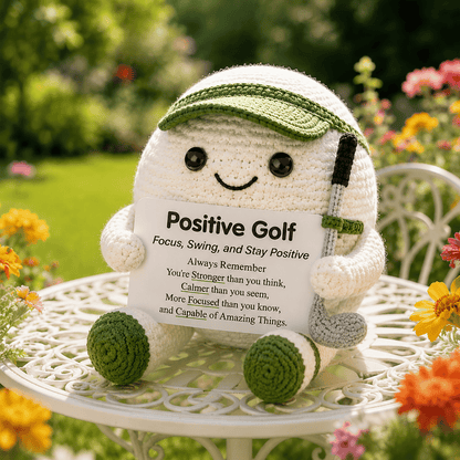 ⚽ Positive Soccer Buddy – Handmade Crochet Encouragement Gift 💚