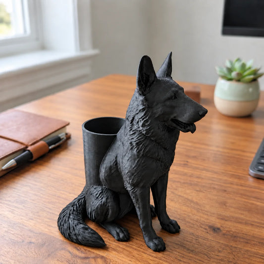 🐶german Shepherd Desk Organizer