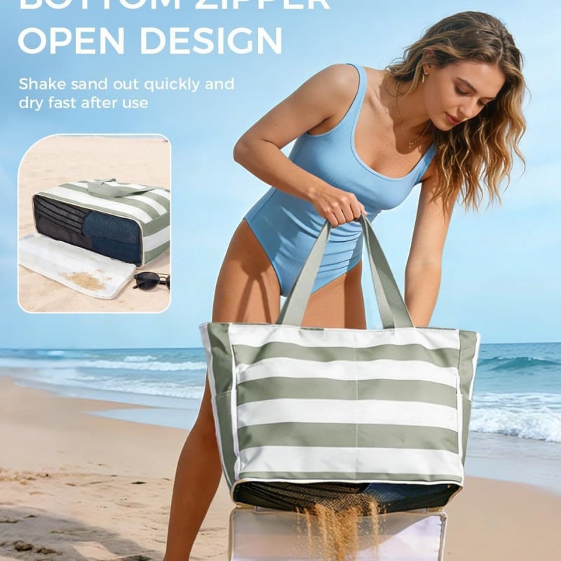 🏖️Your Beach BFF: Waterproof, Sandproof & 40oz Cup Ready.
