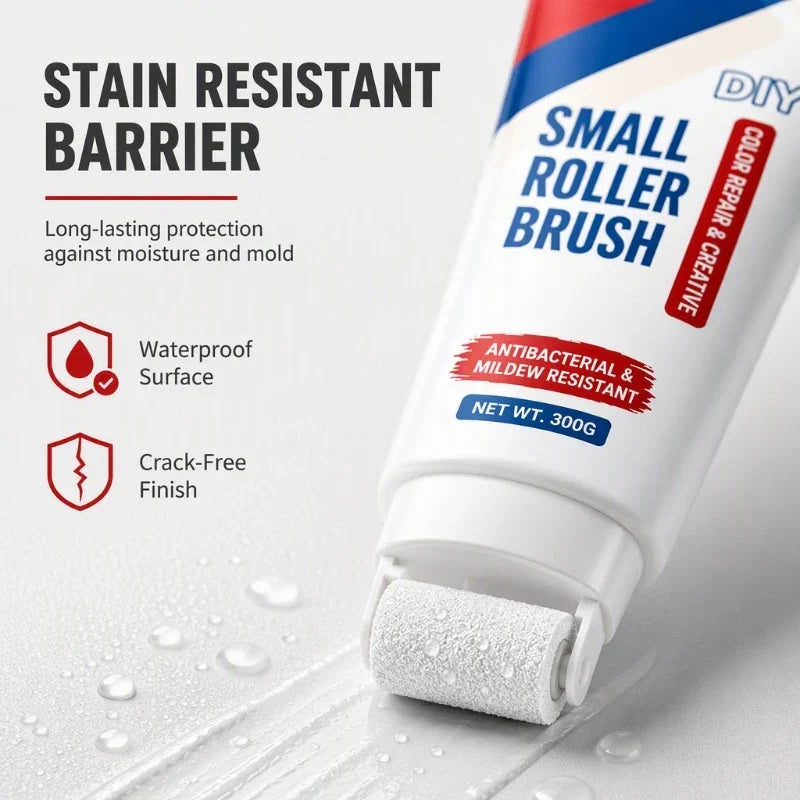 💯🧱🖌️✨Waterproof Wall Repair Paste with Integrated Small Roller Brush