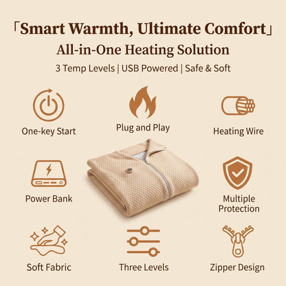 ❄️ LAST CHANCE 50% OFF Heated Wearable Blanket – Stay Warm at Your Desk Without Bulky Layers