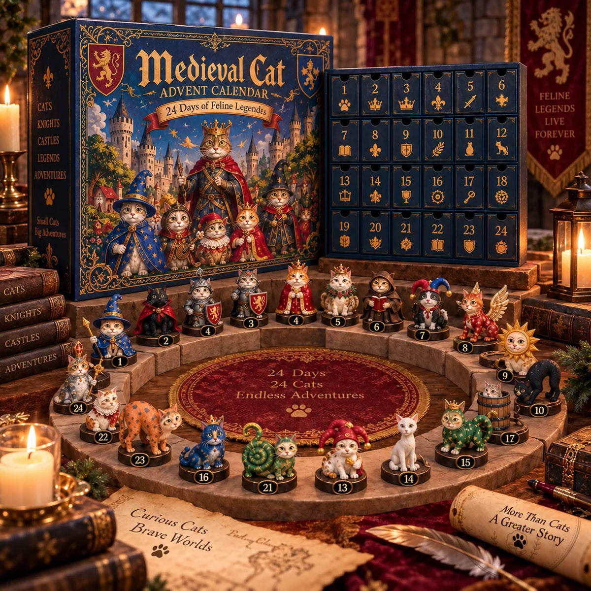 🐈🏰 Medieval Cat Advent Calendar 2026 – 24 Days Of Feline Legends