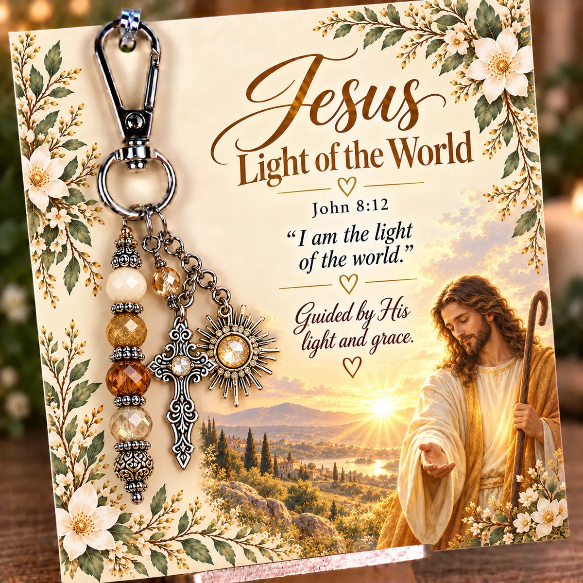 ⏳ Last Day 49% OFF – ✝️ Christian Scripture Keepsake Keychain | 23 Faith-Inspired Designs with Matching Devotional Card 🤍