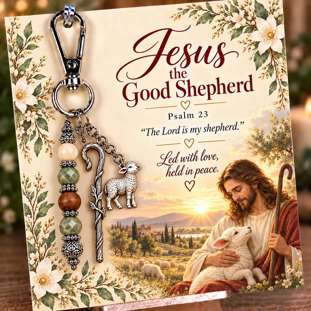 ⏳ Last Day 49% OFF – ✝️ Christian Scripture Keepsake Keychain | 23 Faith-Inspired Designs with Matching Devotional Card 🤍