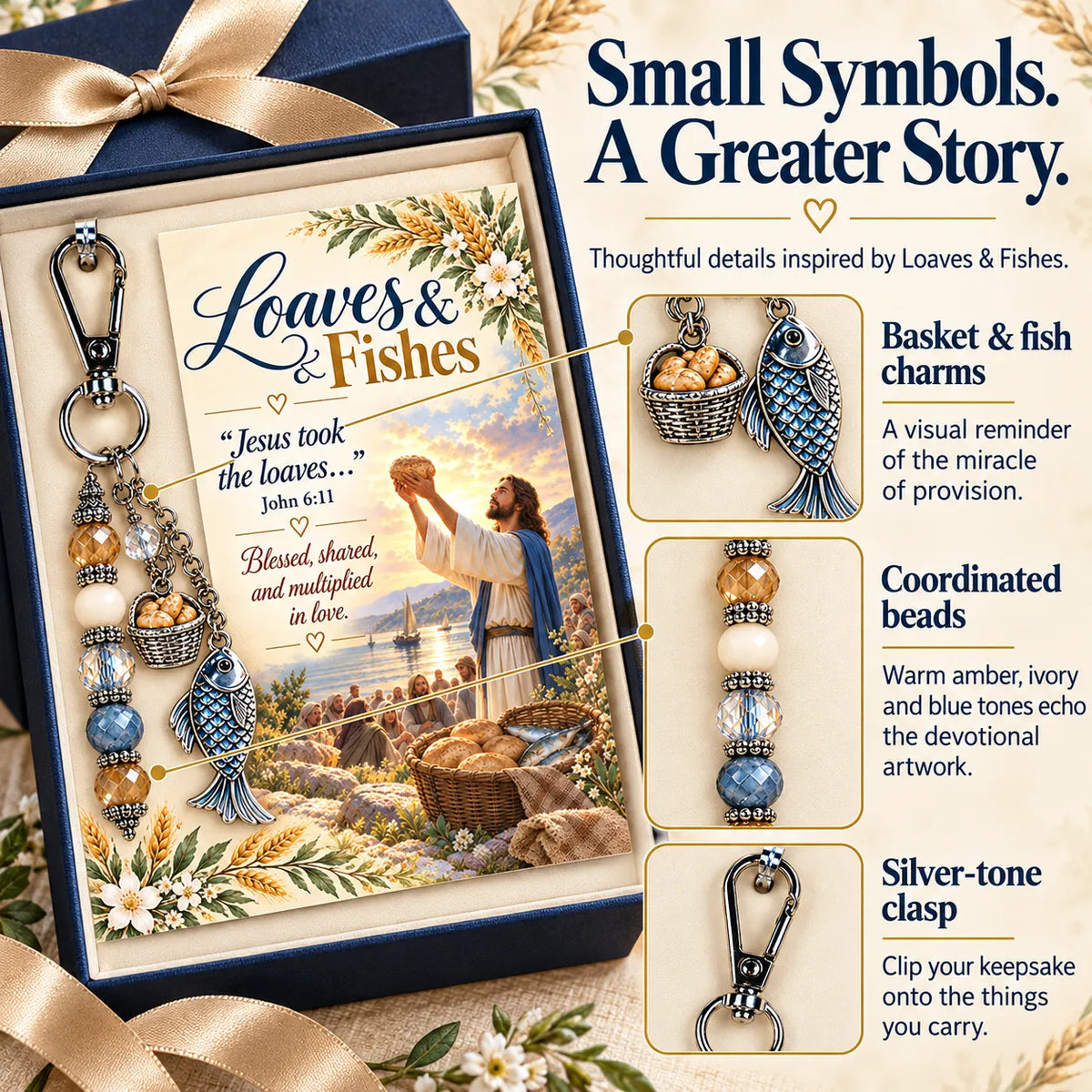 ⏳ Last Day 49% OFF – ✝️ Christian Scripture Keepsake Keychain | 23 Faith-Inspired Designs with Matching Devotional Card 🤍