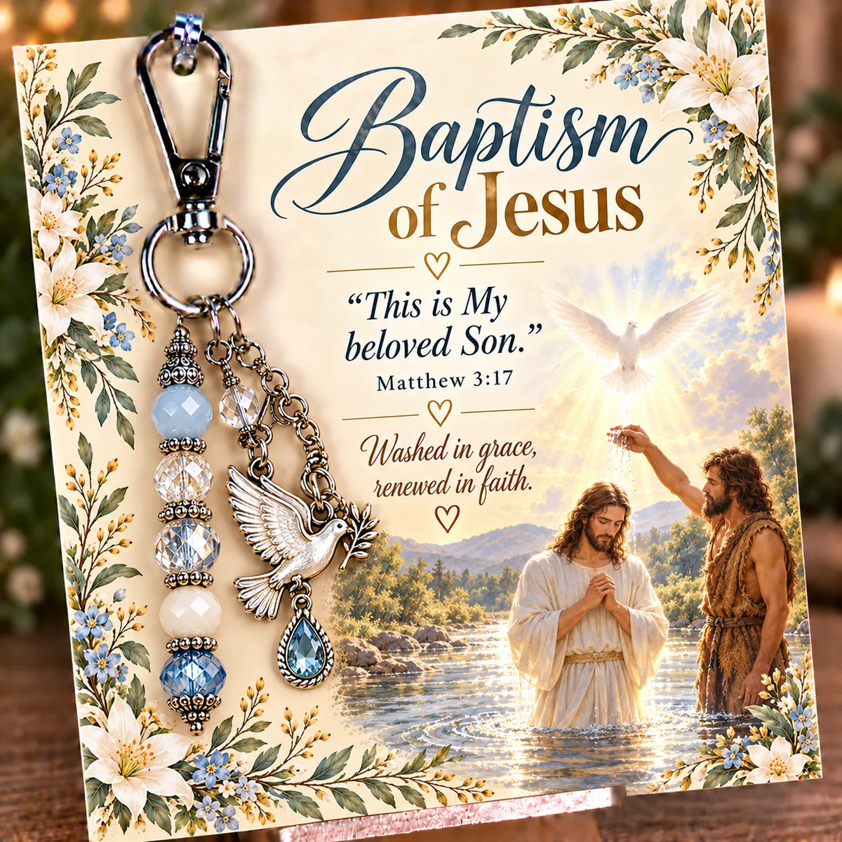 ⏳ Last Day 49% OFF – ✝️ Christian Scripture Keepsake Keychain | 23 Faith-Inspired Designs with Matching Devotional Card 🤍
