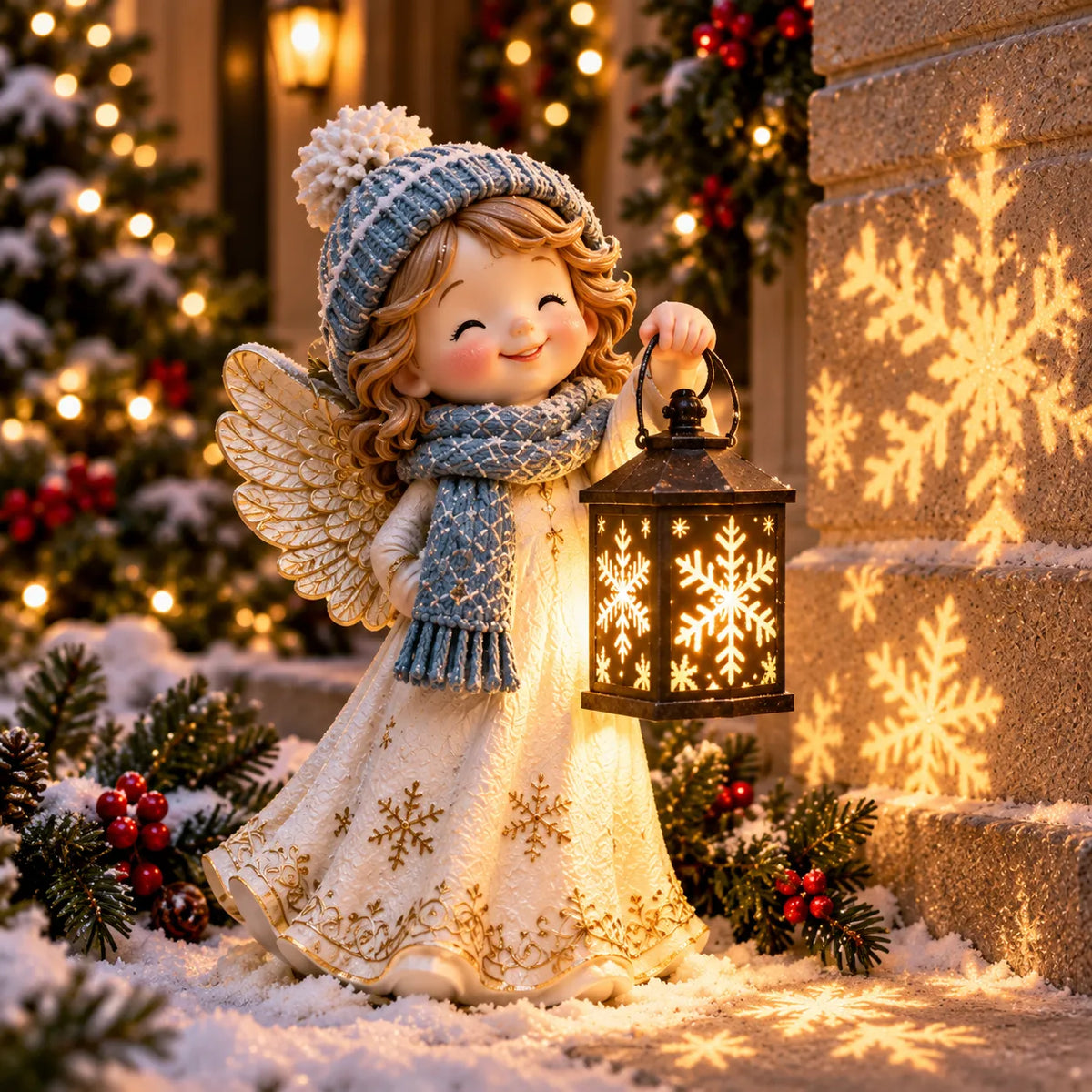 🔥HOT-⛄✨ Snowman Nativity Glow™ – Solar Christmas Step Light with Holy Family Projection 🎄✝️