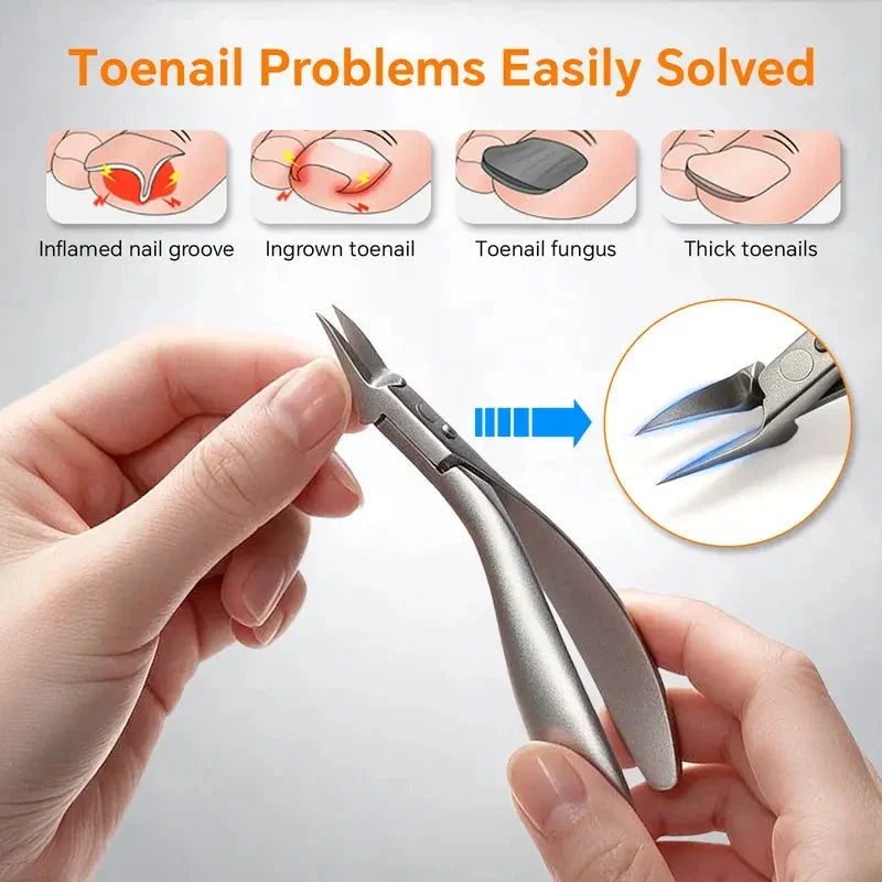 🦶 Limited-time 49% Off! ⚡ Stainless Steel Ingrown Toenail Clipper Set – Precise, Sturdy, Portable ✨