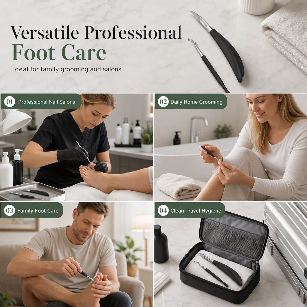 🦶 Limited-time 49% Off! ⚡ Stainless Steel Ingrown Toenail Clipper Set – Precise, Sturdy, Portable ✨