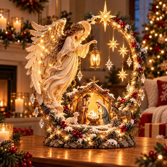 🔥last Day 50% Off- ✝️ Angel Of Bethlehem Nativity Light 🌟