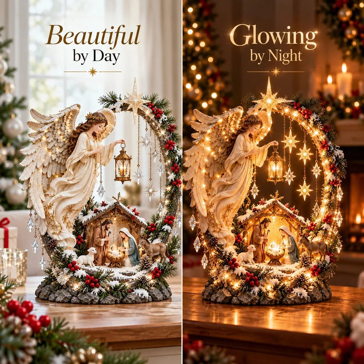 🔥last Day 50% Off- ✝️ Angel Of Bethlehem Nativity Light 🌟